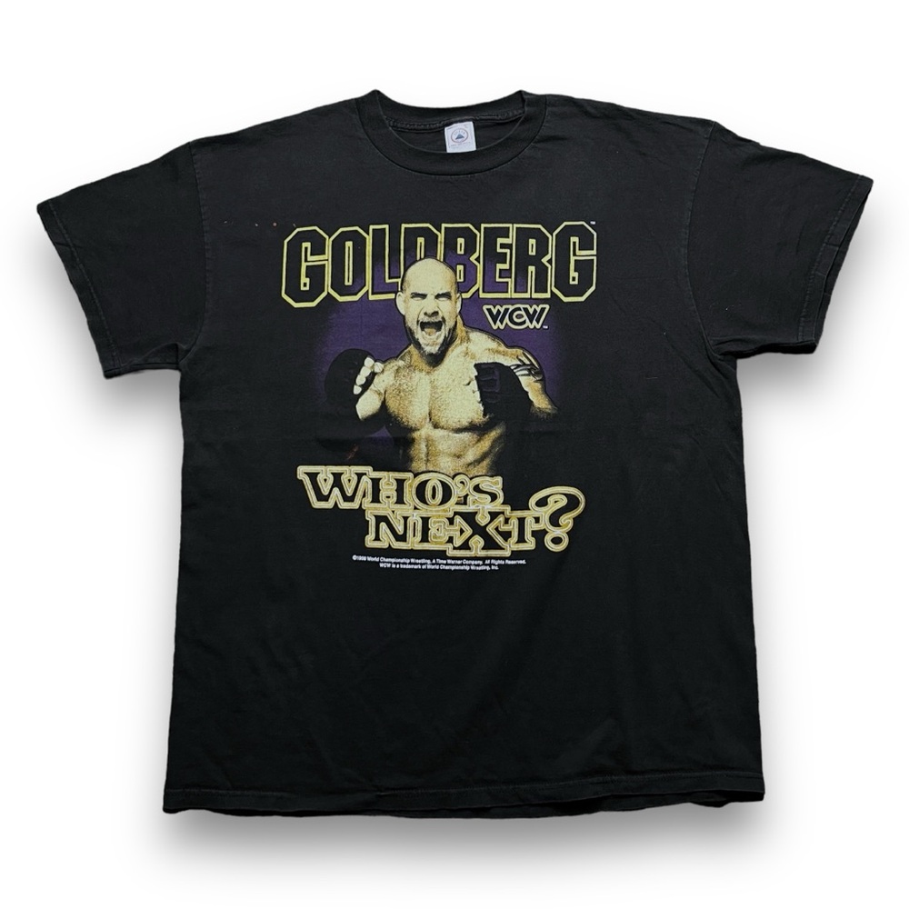 Vintage 1998 WCW Goldberg Wrestling Who's Next Tee T-Shirt Mens Sz XL Anvil Tag